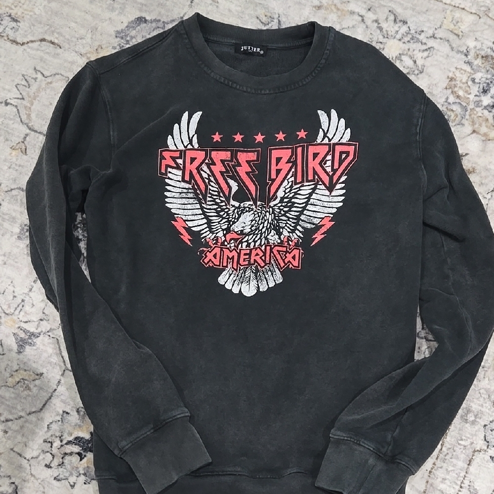 Freebird Black Crewneck Sweatshirt